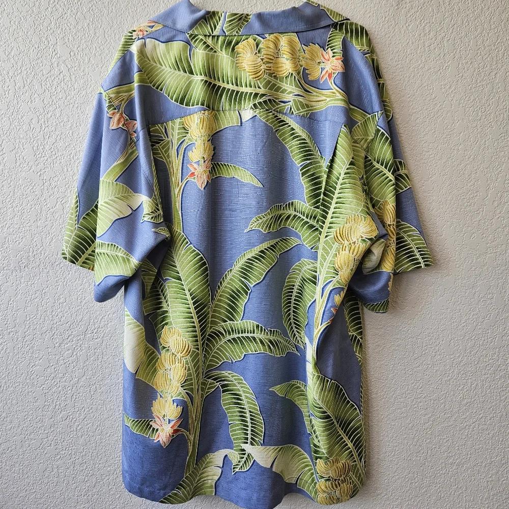 Tommy Bahama Hawaiian Aloha Men's Button-Up Shirt Size Large - Picture 4 of 15